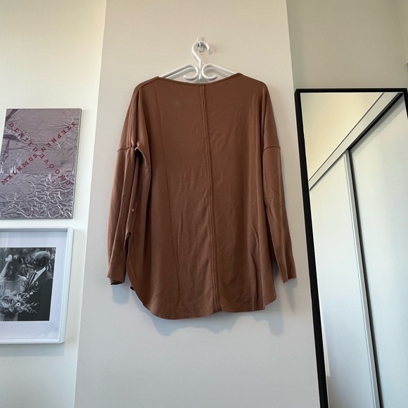 Kit and Ace BURROW PULLOVER - Heathered Toffee - Picture 7 of 10